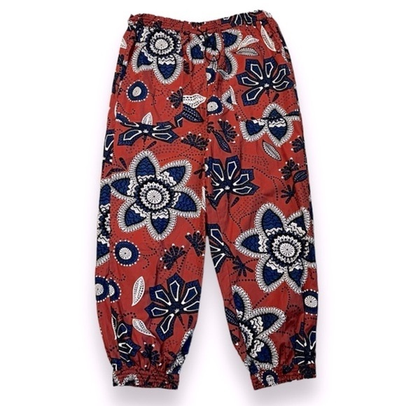 Anthro Sundry Floral Balloon Pants Cropped Joggers Boho Print size 2/US Medium - Picture 2 of 10